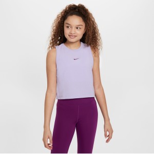 Fioletowa bluzka dziecięca Nike na ramiączkach dla dziewczynek