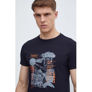 T-shirt Mammut z nadrukiem z krótkim rękawem w młodzieżowym stylu