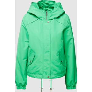 Zielona kurtka Vero Moda krótka z kapturem