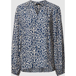 Bluzka More & More w stylu casual z dekoltem w kształcie litery v z długim rękawem