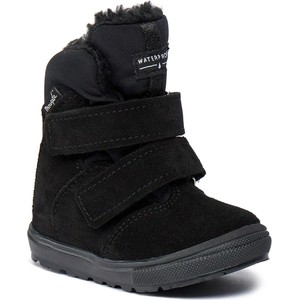Czarne buty dziecięce zimowe Mrugała