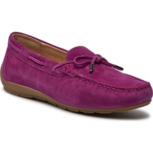 Fioletowe buty ara z płaską podeszwą