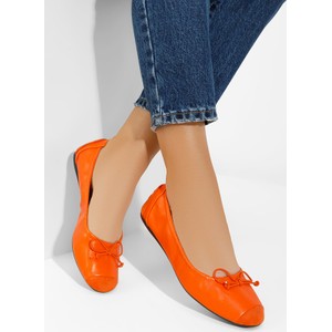 Pomarańczowe baleriny Zapatos w stylu casual
