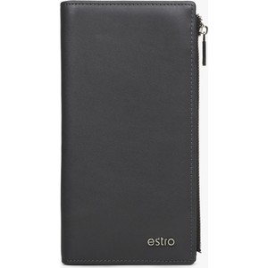Czarny portfel męski Estro