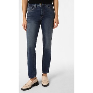 Granatowe jeansy MAC z bawełny w stylu casual