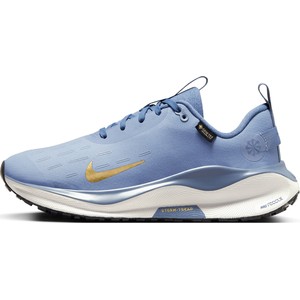 Niebieskie buty sportowe Nike z goretexu sznurowane z płaską podeszwą