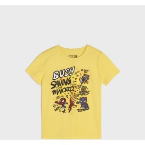 Żółta koszulka dziecięca Sinsay dla chłopców