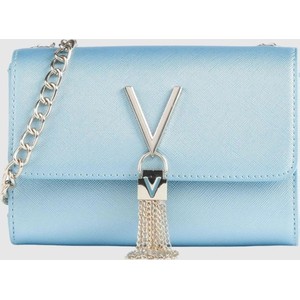Niebieska torebka Valentino by Mario Valentino na ramię matowa mała