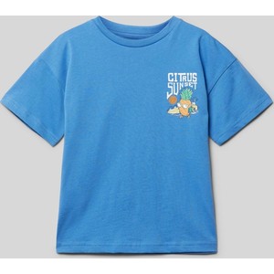 Niebieska koszulka dziecięca Mayoral dla chłopców z krótkim rękawem