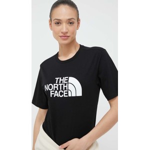 Czarny t-shirt The North Face z bawełny w sportowym stylu