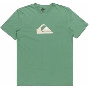Zielony t-shirt Quiksilver z krótkim rękawem w stylu casual