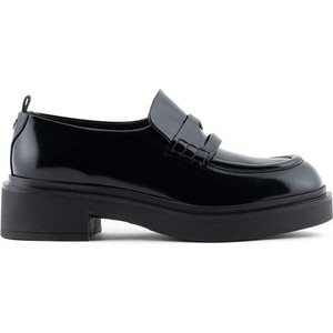 Czarne buty Emporio Armani na platformie