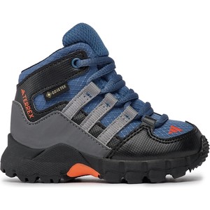 Granatowe buty trekkingowe dziecięce Adidas z goretexu