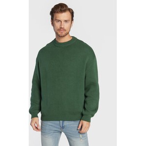 Zielony sweter Redefined Rebel z okrągłym dekoltem