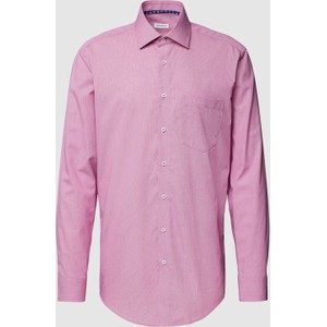 Różowa koszula Seidensticker Regular Fit z długim rękawem