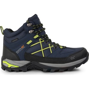 Granatowe buty trekkingowe Regatta sznurowane