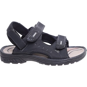 Czarne buty dziecięce letnie Pantofelek24 na rzepy dla chłopców