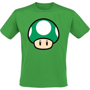 Zielony t-shirt Emp z krótkim rękawem z bawełny