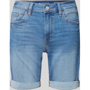 Niebieskie szorty Tom Tailor z jeansu w stylu casual