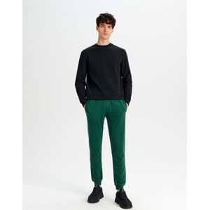 Zielone spodnie Sinsay w stylu casual z dresówki