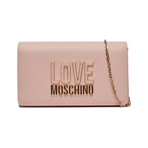 Różowa torebka Love Moschino mała na ramię