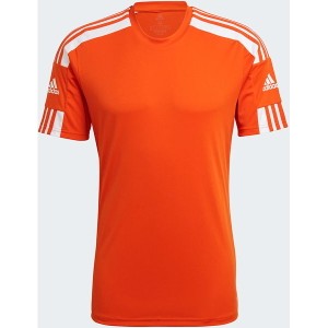 Pomarańczowy t-shirt Adidas w sportowym stylu z dżerseju