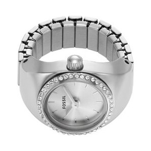 Fossil Zegarek Watch Ring ES5321 Srebrny