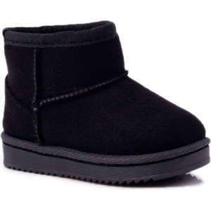 Czarne buty dziecięce zimowe Bugo