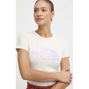 T-shirt The North Face z krótkim rękawem z okrągłym dekoltem z bawełny