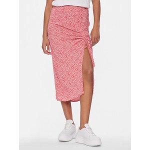 Różowa spódnica Pepe Jeans midi w stylu casual