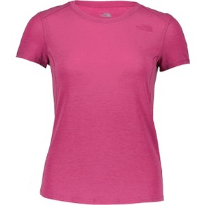 Różowy t-shirt The North Face z krótkim rękawem w sportowym stylu
