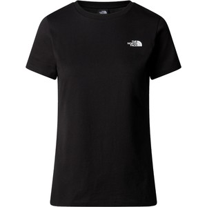 Czarny t-shirt The North Face z krótkim rękawem z wełny w sportowym stylu