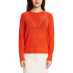 Pomarańczowy sweter Esprit w stylu casual z bawełny