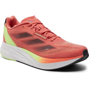 Czerwone buty sportowe Adidas duramo w sportowym stylu sznurowane
