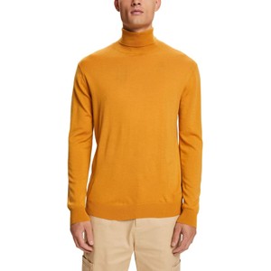 Żółty sweter Esprit z golfem z wełny