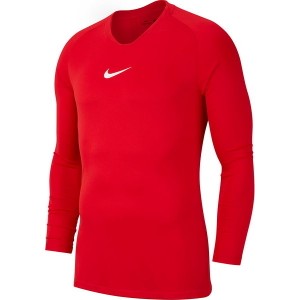 Czerwona koszulka z długim rękawem Nike z nadrukiem