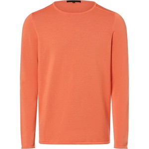 Pomarańczowy sweter Drykorn z bawełny w stylu casual z okrągłym dekoltem