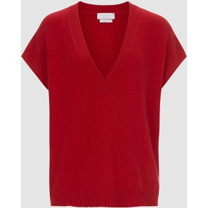Czerwony sweter Rich & Royal w stylu casual