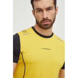 Żółty t-shirt La Sportiva z krótkim rękawem