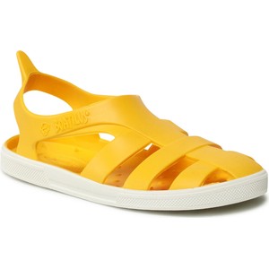 Żółte buty dziecięce letnie Boatilus na rzepy