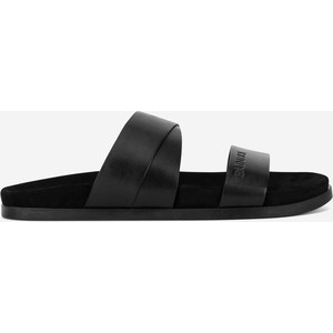 Czarne buty letnie męskie Badura