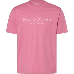 Różowy t-shirt Marc O'Polo w stylu vintage z krótkim rękawem