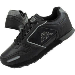 Czarne buty sportowe Kappa sznurowane
