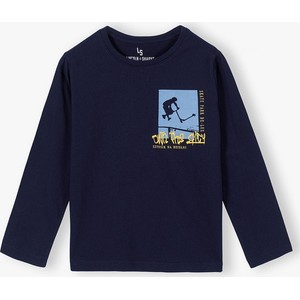 Granatowa koszulka dziecięca Lincoln & Sharks By 5.10.15. dla chłopców