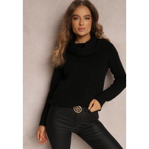 Czarny sweter Renee w stylu casual