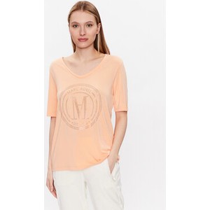 Pomarańczowy t-shirt Marc Aurel w stylu casual