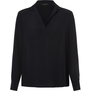 Czarna bluzka Armani Exchange w stylu casual z szyfonu z długim rękawem
