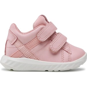 Różowe buty sportowe dziecięce Ecco dla dziewczynek ze skóry