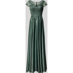 Zielona sukienka Luxuar Fashion z krótkim rękawem