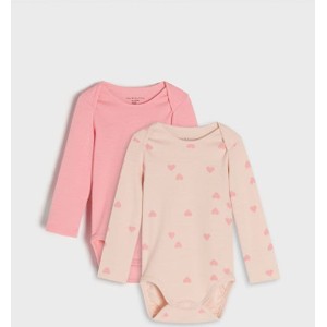 Różowe body niemowlęce Sinsay dla dziewczynek